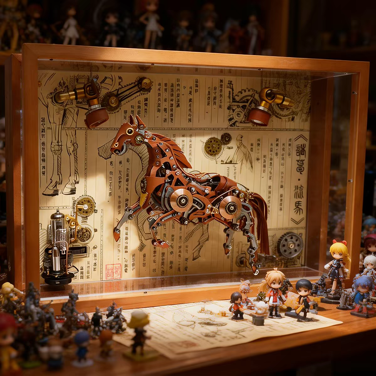 Mechanical Horse 3D Metal Model