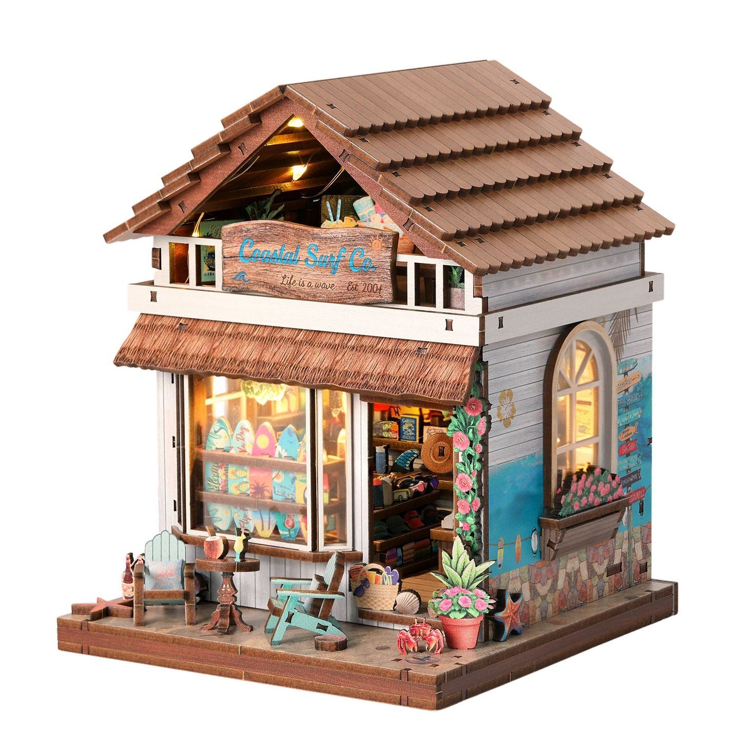 Seaside Surf Shop DIY Miniature House