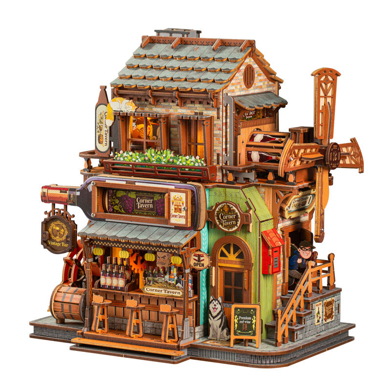 Corner Tavern 3D Wooden Puzzle