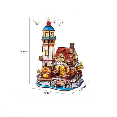 Island Pizza 3D Wooden Puzzle