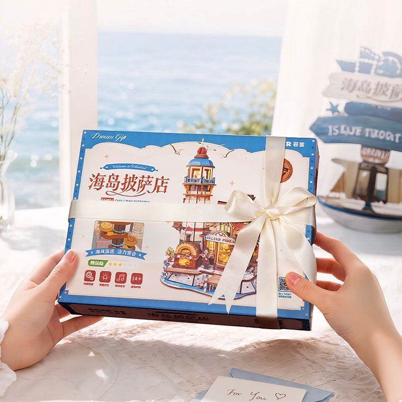 Island Pizza 3D Wooden Puzzle