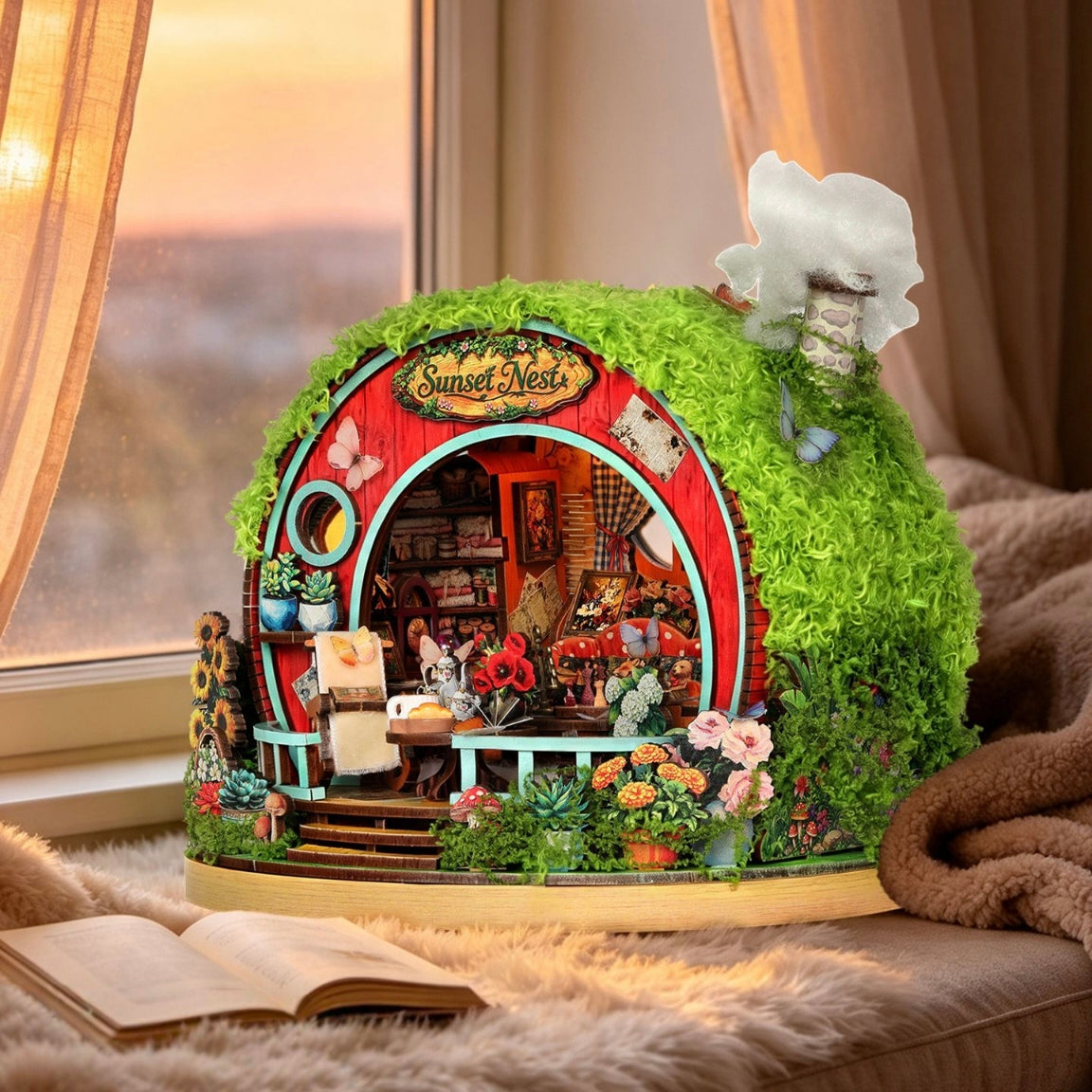 Sunset Cabin DIY Miniature House