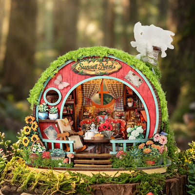 Sunset Cabin DIY Miniature House