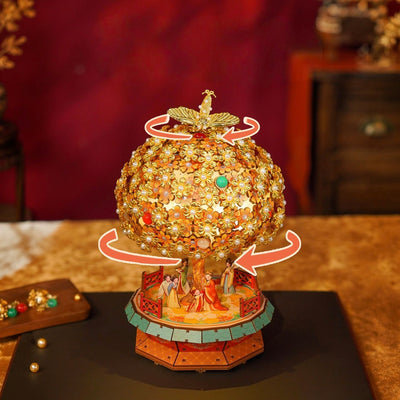 Jewelry Tree 3D Wooden Music Box