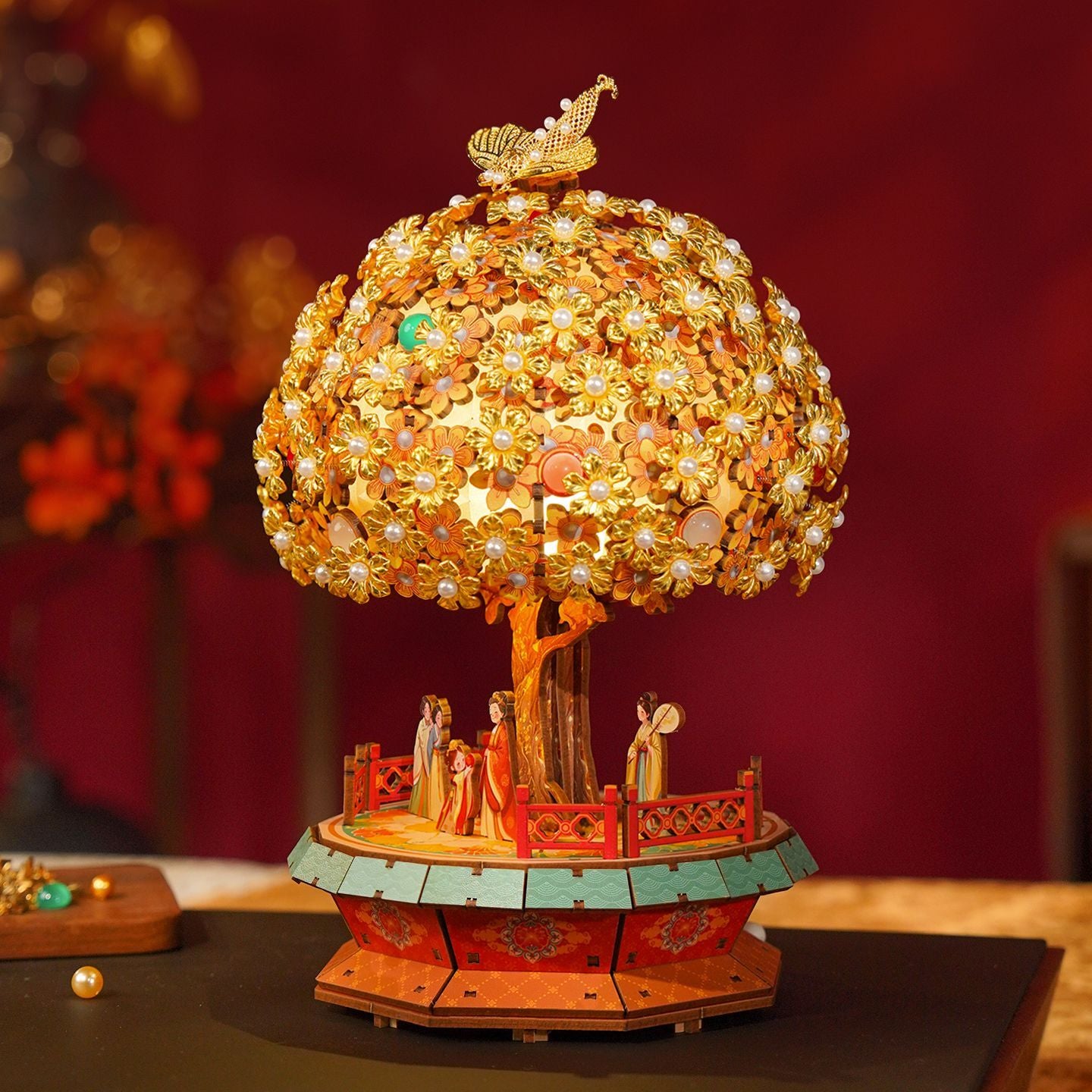 Jewelry Tree 3D Wooden Music Box