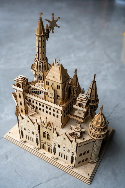 Origin Castle Music Box 3D Wooden Puzzle