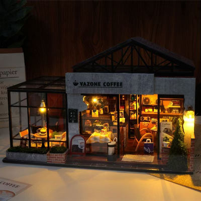 Vazone Coffee DIY Miniature House