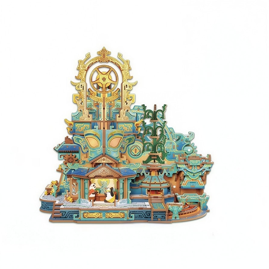 Bronze Workshop 3D Wooden Puzzle