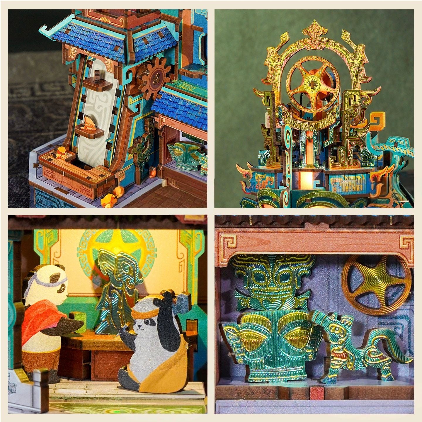 Bronze Workshop 3D Wooden Puzzle