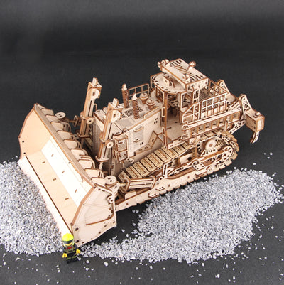 Heavy-duty Bulldozer 3D Wooden Puzzle