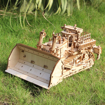 Heavy-duty Bulldozer 3D Wooden Puzzle