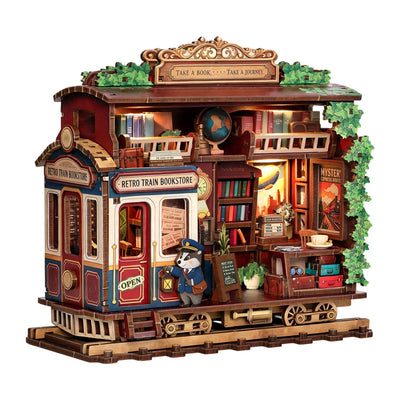 Train Bookstore DIY Miniature House