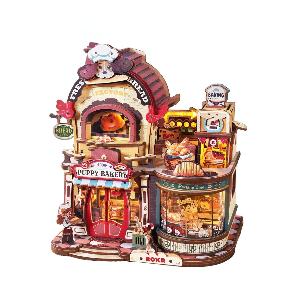 Puppy Bakery 3D Wooden Puzzle