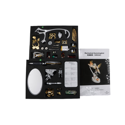 Mechanical Hummingbird Model Steampunk DIY Metal Assembly Kit