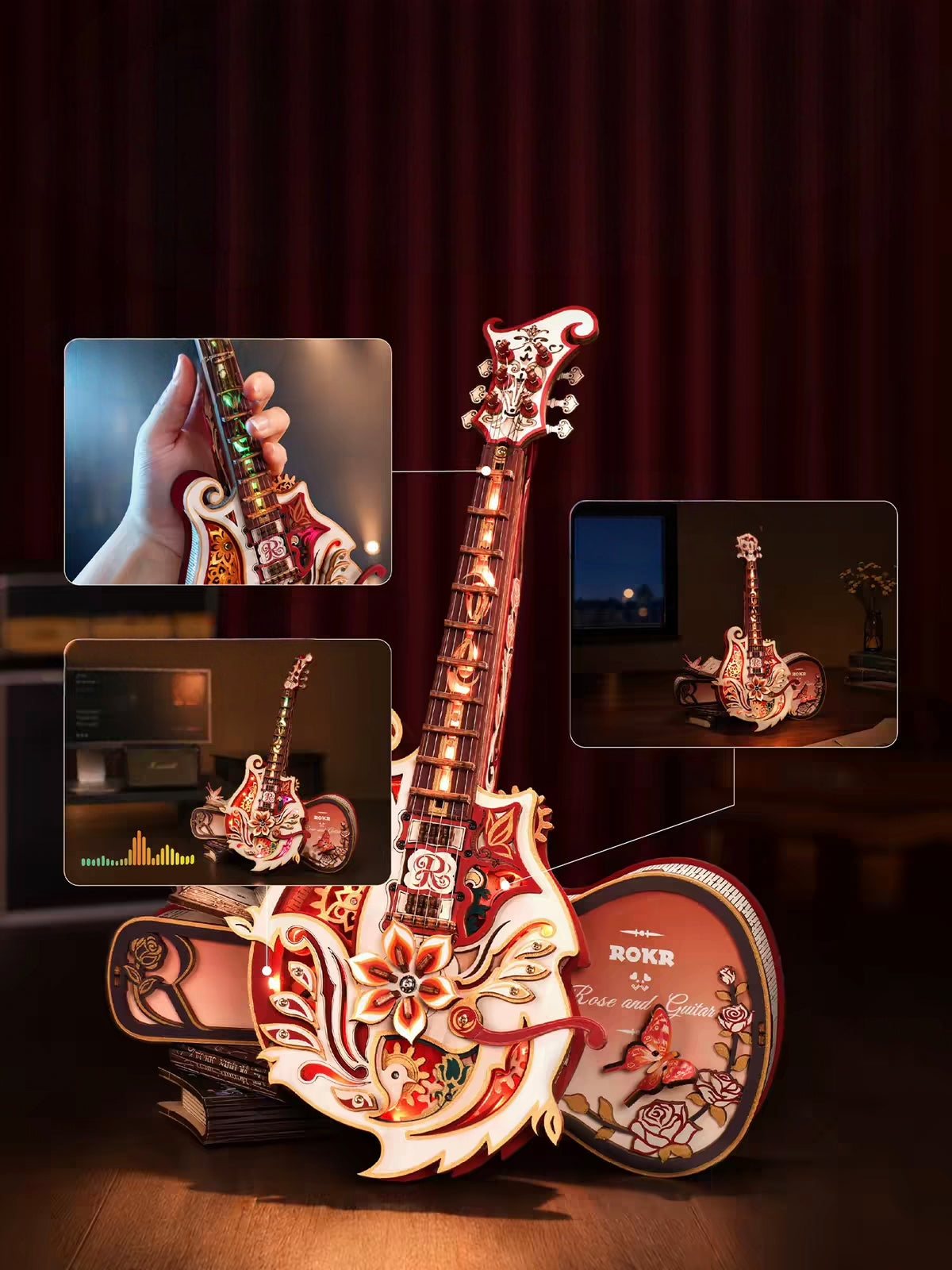 Electric Guitar 3D Wooden Puzzle