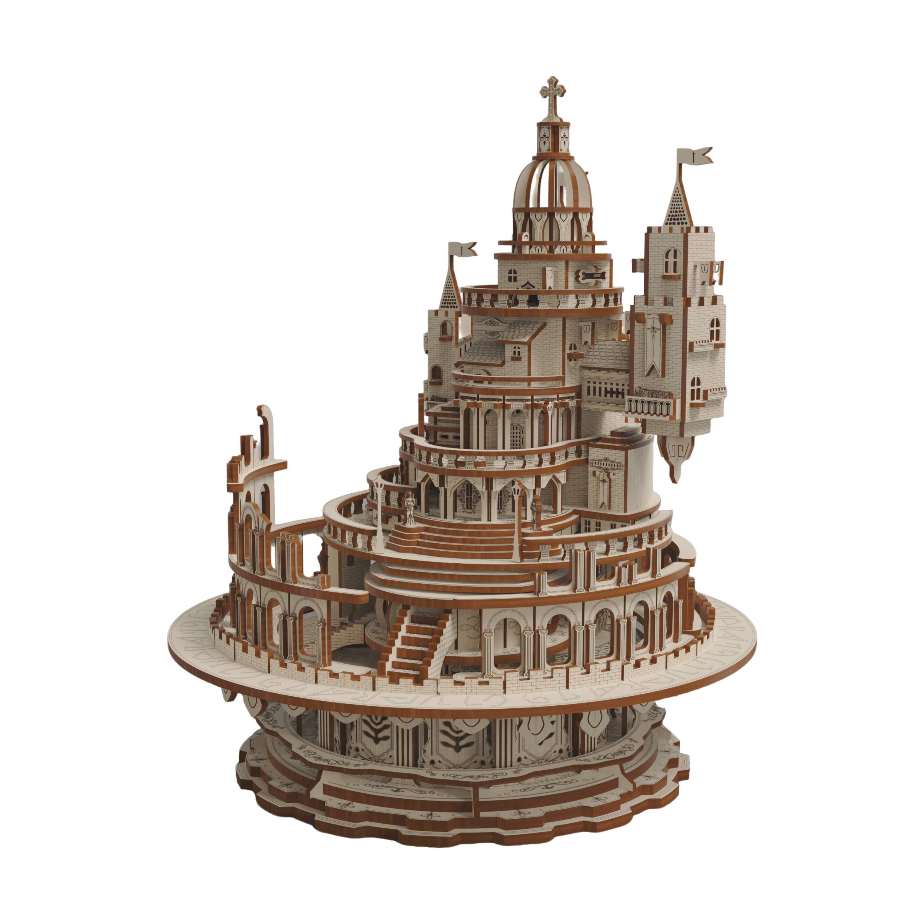 Surplusfun 002-Castle 3D Wooden Puzzle