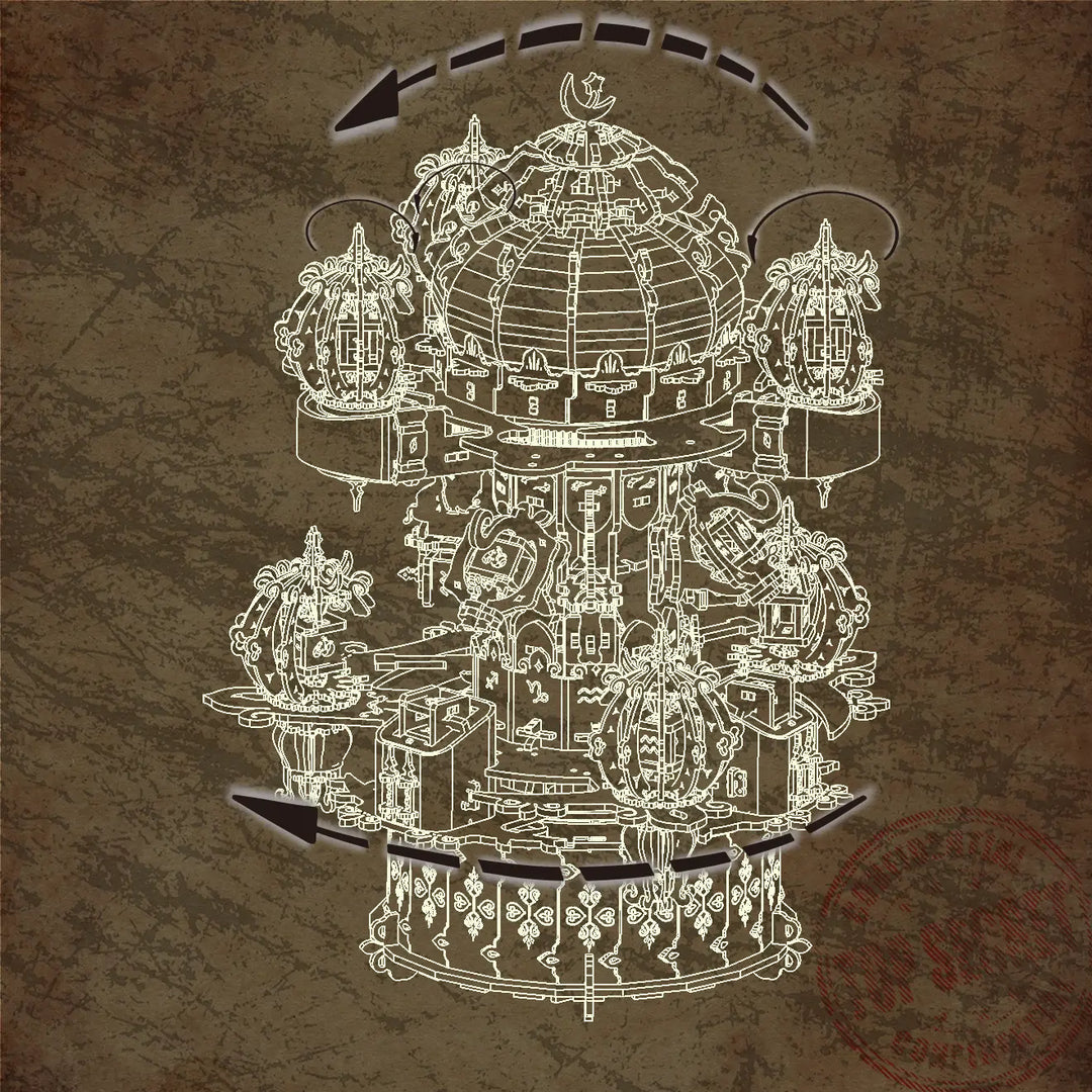 Celestial Palace Star Map Wooden Puzzle