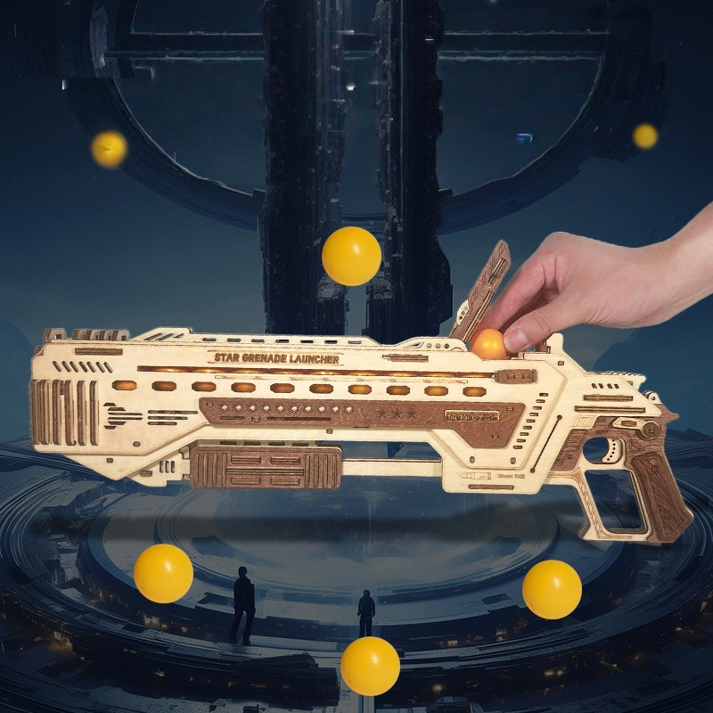Star Grenade Gun 3D Wooden Puzzle