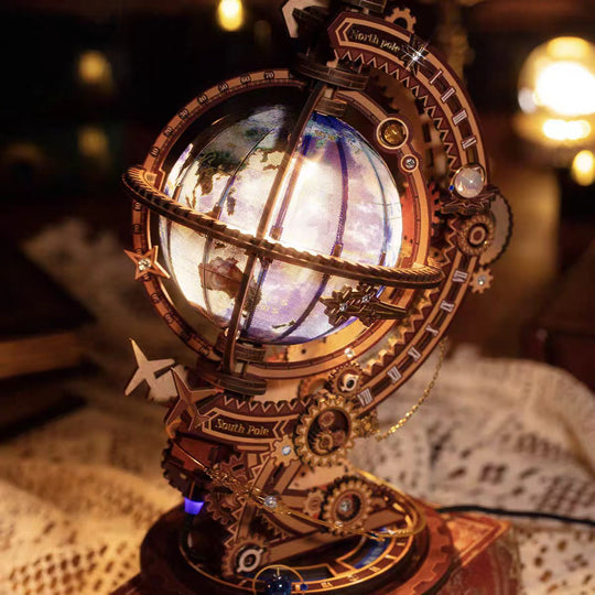 Vintage Globe 3D Woodne Puzzle