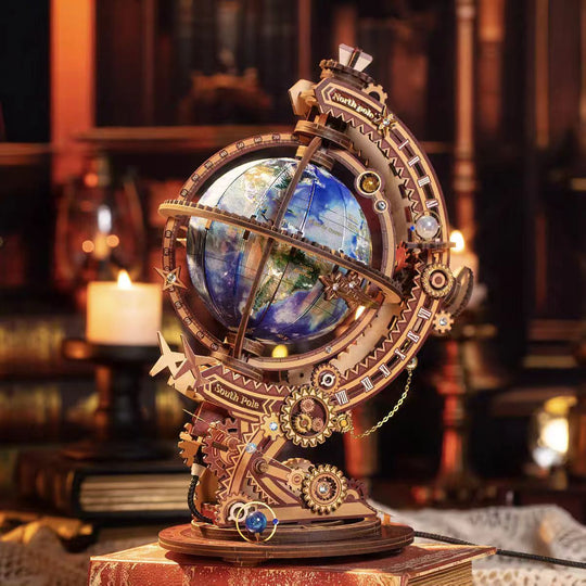 Vintage Globe 3D Woodne Puzzle