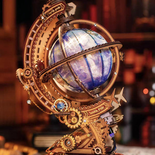 Vintage Globe 3D Woodne Puzzle