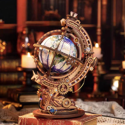 Vintage Globe 3D Woodne Puzzle