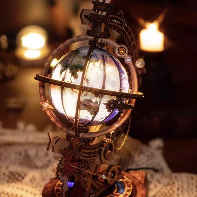 Vintage Globe 3D Woodne Puzzle