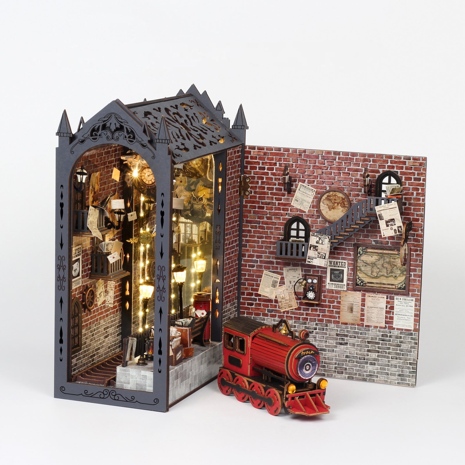 Train Platform DIY Book Nook