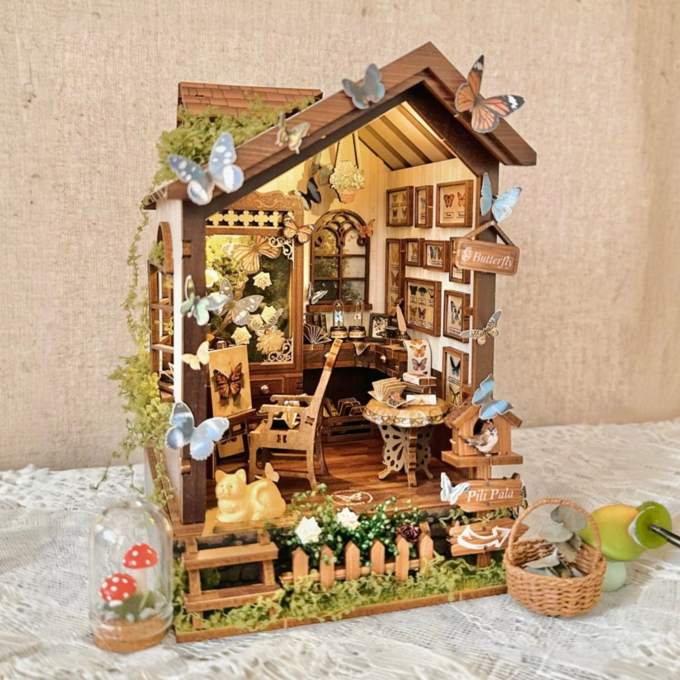 Butterfly House DIY Book Nook Kit