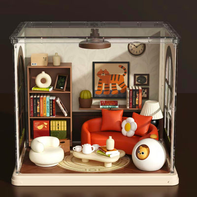 Cat Living Room Miniature House