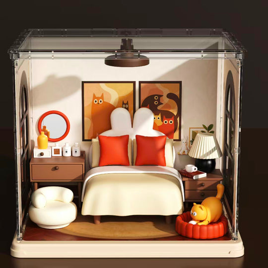 Piggy Kitty Bedroom Miniature House
