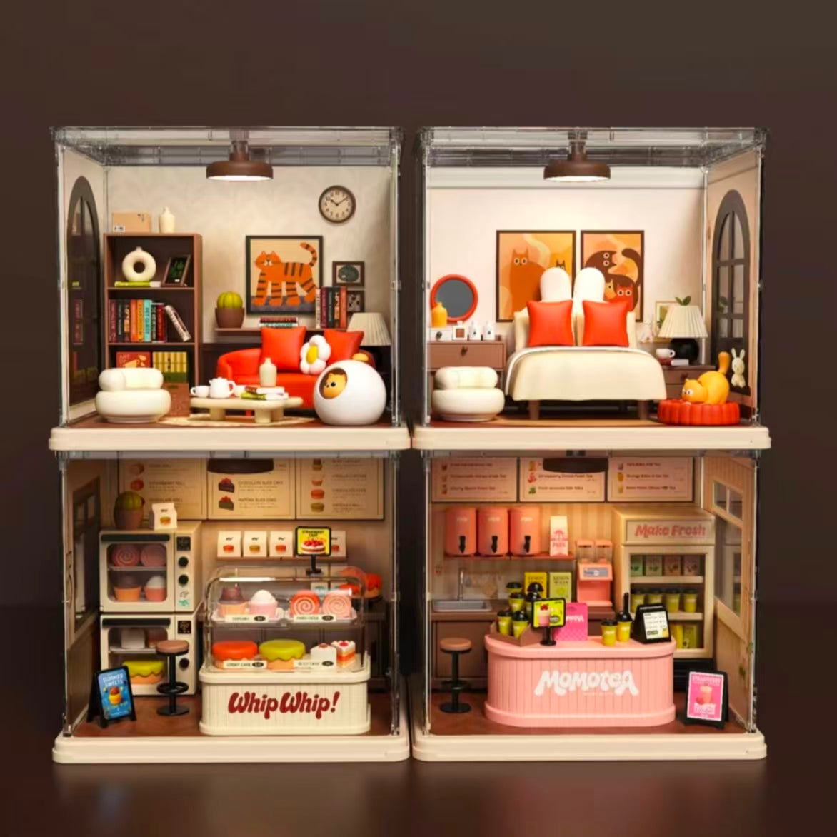 Cat Living Room Miniature House