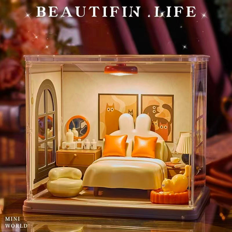 Piggy Kitty Bedroom Miniature House