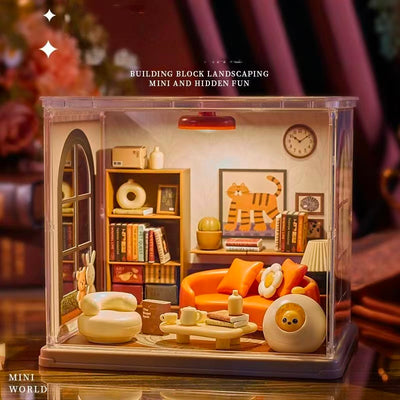 Cat Living Room Miniature House