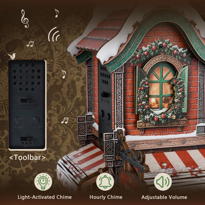 Christmas Cuckoo Clock 3D Wooden Puzzle
