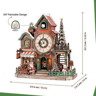 Christmas Cuckoo Clock 3D Wooden Puzzle