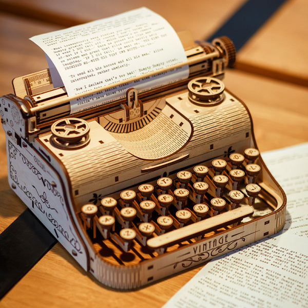 Typewriter 3D Wooden Puzzle