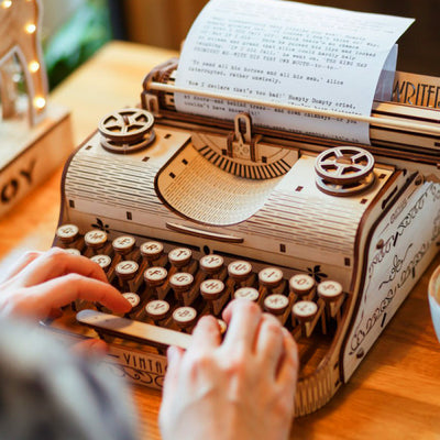 Typewriter 3D Wooden Puzzle