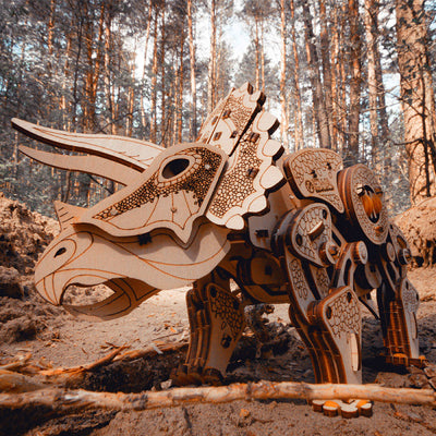 Triceratops 3D Wooden Puzzle