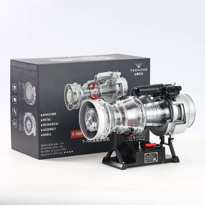 T700-1/4 Metal Simulation Electric Military Helicopter Turboshaft Engine Model