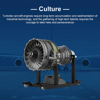 1/10 Full Metal Dual-Spool Turbofan Engine Aircraft Jet Engine Model 1000+Pcs