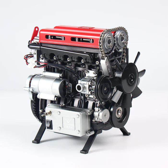 Full Metal 4 Cylinder L4 Engine Model Kit Upgraded Version