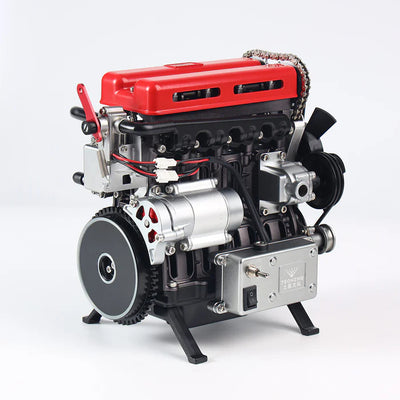 Full Metal 4 Cylinder L4 Engine Model Kit Upgraded Version