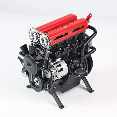 Full Metal 4 Cylinder L4 Engine Model Kit Upgraded Version