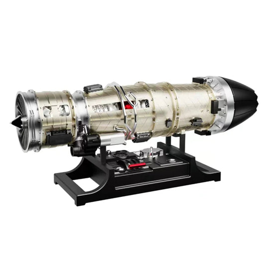 1/10 Full Metal Electric Turbojet Engine Small Bypass Ratio Twin Rotor Aircraft Model