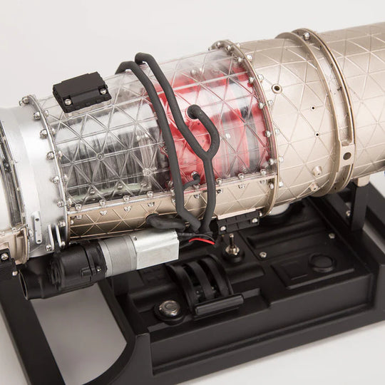 1/10 Full Metal Electric Turbojet Engine Small Bypass Ratio Twin Rotor Aircraft Model