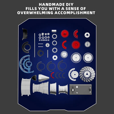 Mini Turbofan Engine Kit that Works - DIY Metal Electric Jet Engine