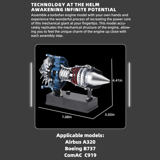 Mini Turbofan Engine Kit that Works - DIY Metal Electric Jet Engine