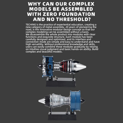 Mini Turbofan Engine Kit that Works - DIY Metal Electric Jet Engine