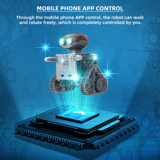 Robotic Engine Assembly Kit Educational Toy Build Your Robot Kit DIY Gift 160pcs